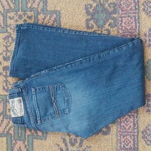 Lucky Brand Women's 6/28x32 Made USA Southside Rider Button Fly Boot Cut Jeans